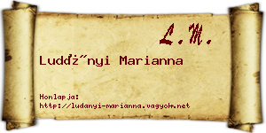 Ludányi Marianna névjegykártya